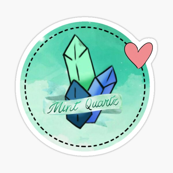 Mint Quartz logo Sticker