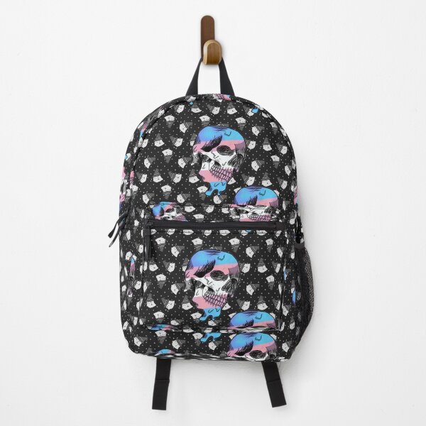 Item preview, Trans skull sticker designed and sold by lmnopcreations.