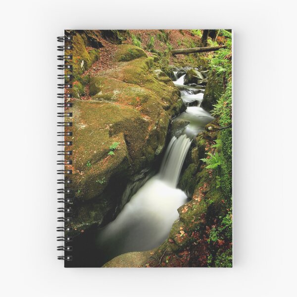 Item preview, Small waterfall in woodland valley  designed and sold by GregDorney.
