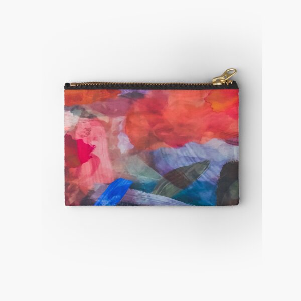 Item preview, splash painting texture abstract background in red blue brown designed and sold by Mrvell.