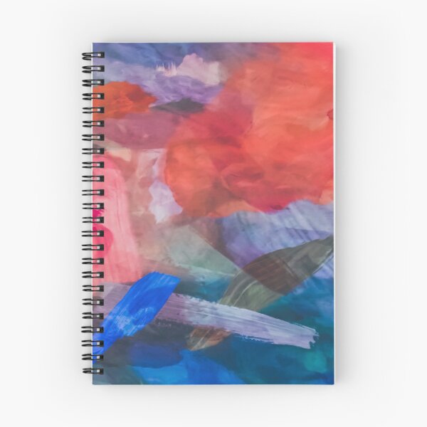 Item preview, splash painting texture abstract background in red blue brown designed and sold by Mrvell.