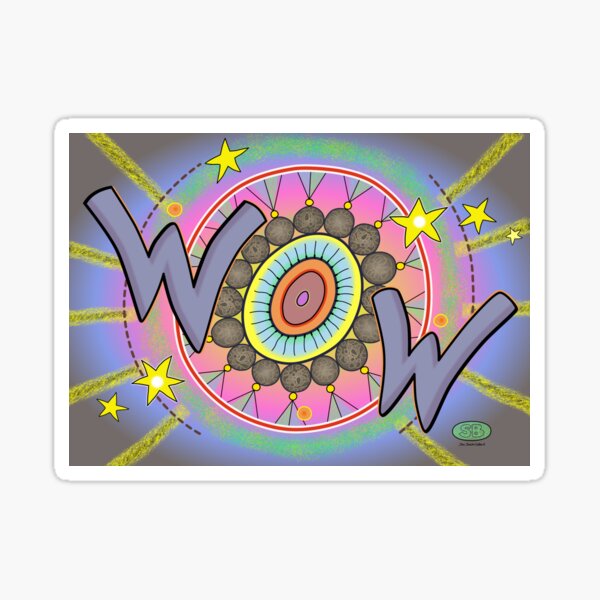 Wow in the Sky Sticker