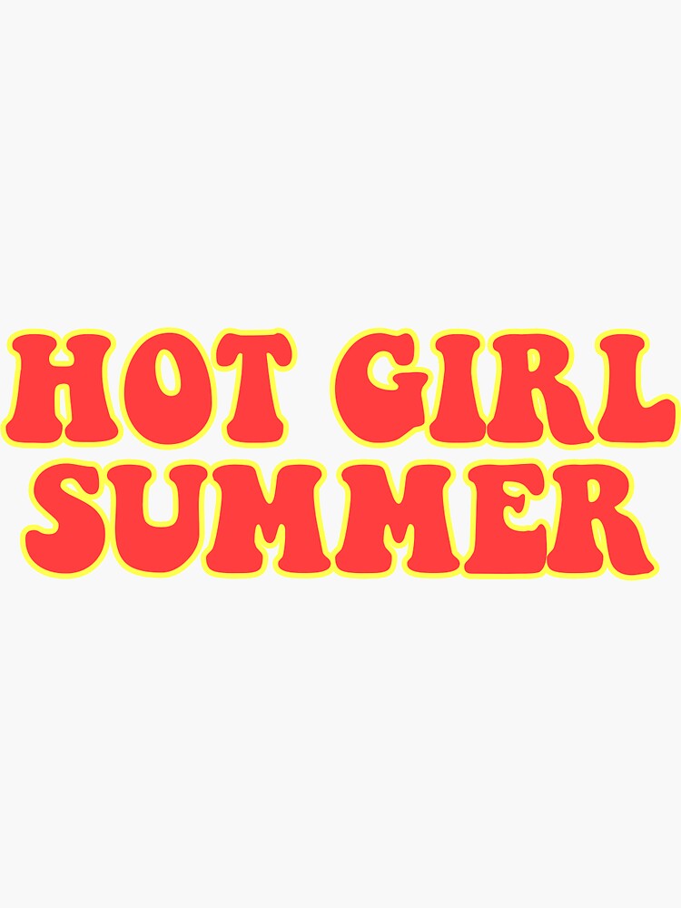"Hot girl summer sticker " Sticker by StickersbyTasha Redbubble