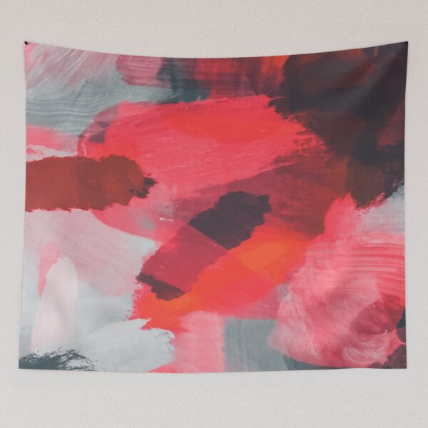 Item preview, splash painting texture abstract background in red and brown designed and sold by Mrvell.