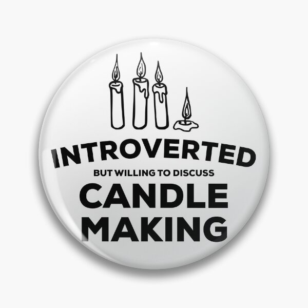 Item preview, Candle Making Design for Introverts designed and sold by HalpinDesign.