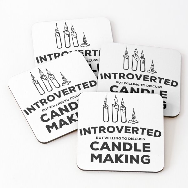 Item preview, Candle Making Design for Introverts designed and sold by HalpinDesign.