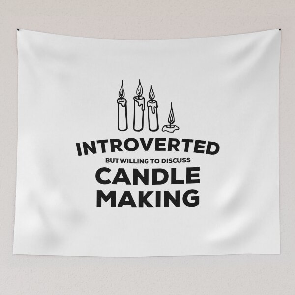 Item preview, Candle Making Design for Introverts designed and sold by HalpinDesign.