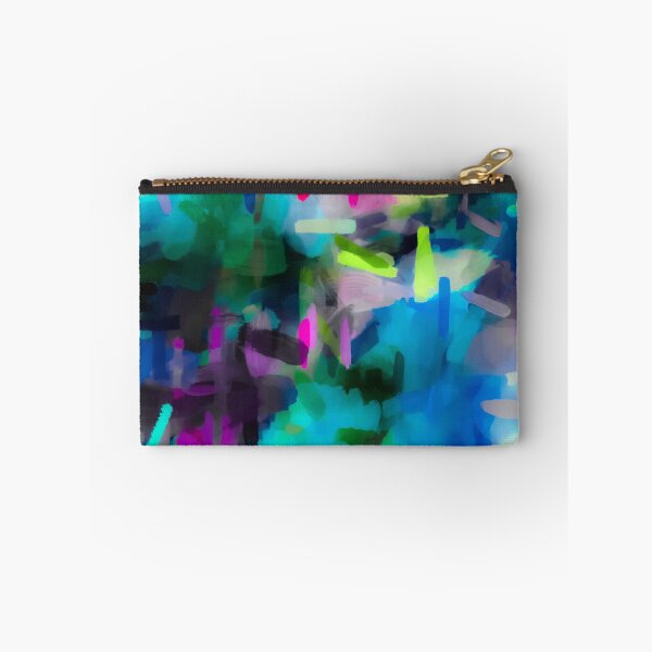 Item preview, splash painting texture abstract background in blue pink yellow designed and sold by Mrvell.