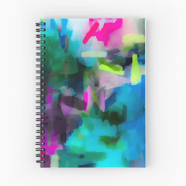 Item preview, splash painting texture abstract background in blue pink yellow designed and sold by Mrvell.