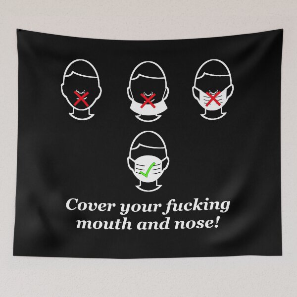 Item preview, Wear your fucking mask N°4 - design by Anne Schuettelspeer designed and sold by schuettelspeer.
