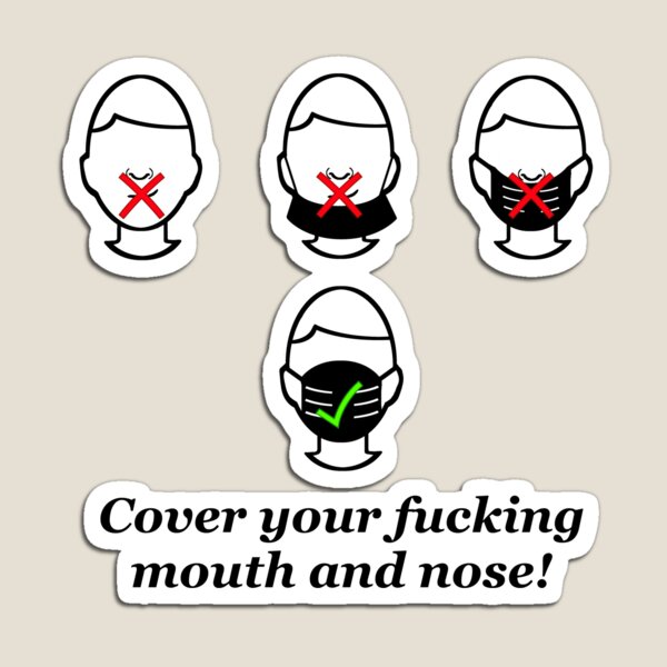 Item preview, Wear your fucking mask N°4 - design by Anne Schuettelspeer designed and sold by schuettelspeer.