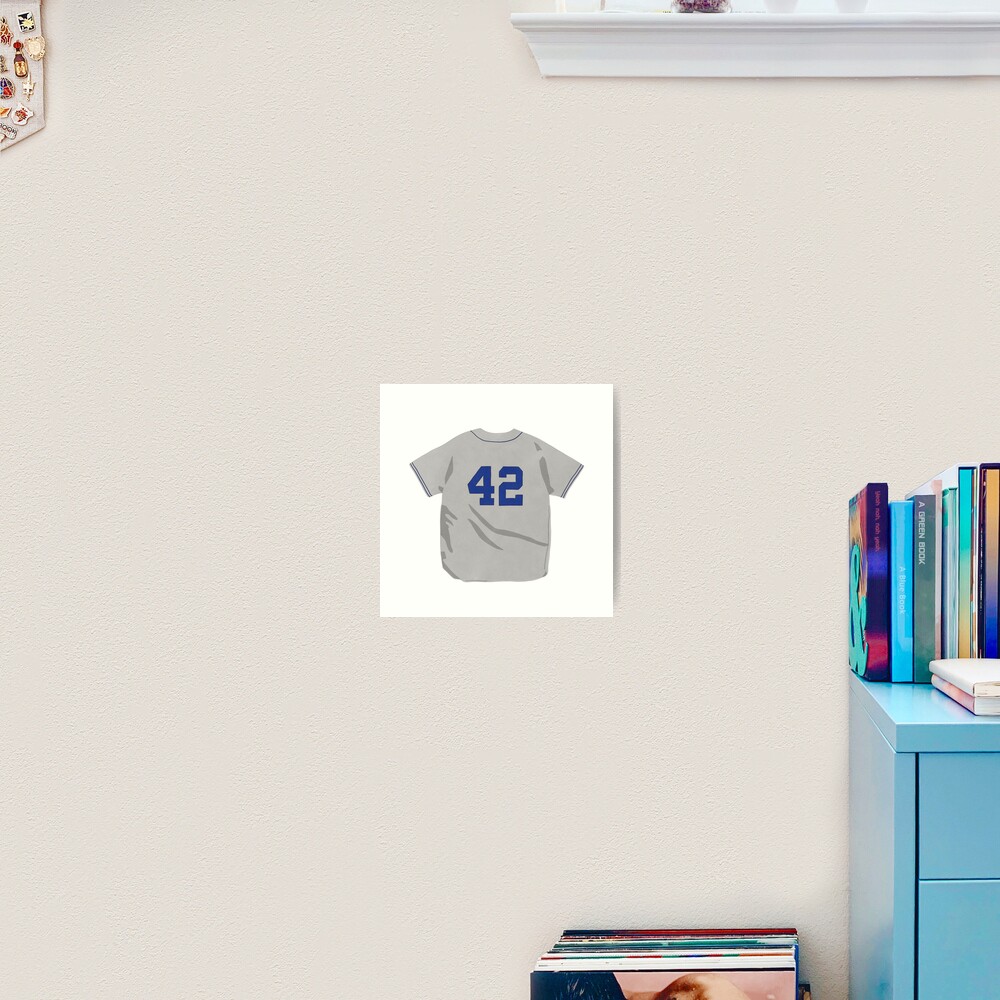 Jackie Robinson 42 Jersey Sticker for Sale by BriBiss22