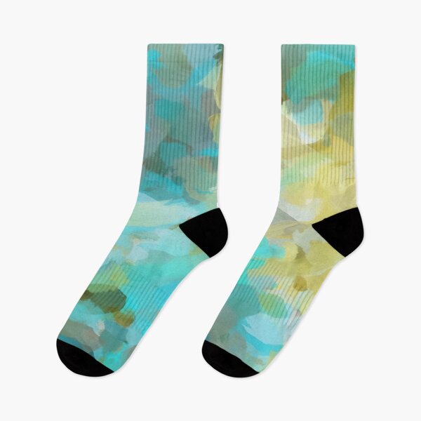 Item preview, splash painting texture abstract background in yellow blue designed and sold by Mrvell.