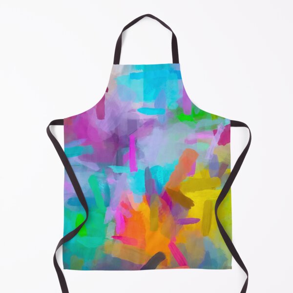Item preview, splash painting texture abstract background in blue orange pink yellow green designed and sold by Mrvell.