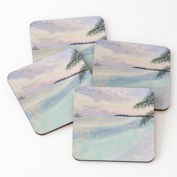 Item preview, Anegada British Virgin Island Landscape Painting designed and sold by BissyCollective.