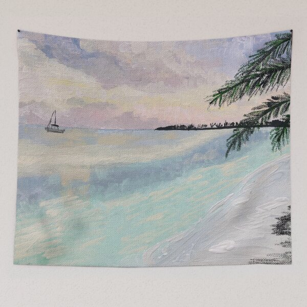 Item preview, Anegada British Virgin Island Landscape Painting designed and sold by BissyCollective.