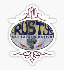 Rusty's Ratrod Exterminator Sticker