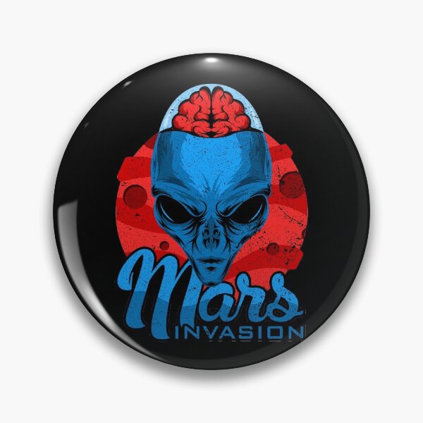 Artikelvorschau, Space Occupy Invasion Mars Red Planet Alien Brain Life Form Gift Skull entworfen und verkauft von TheAplus.