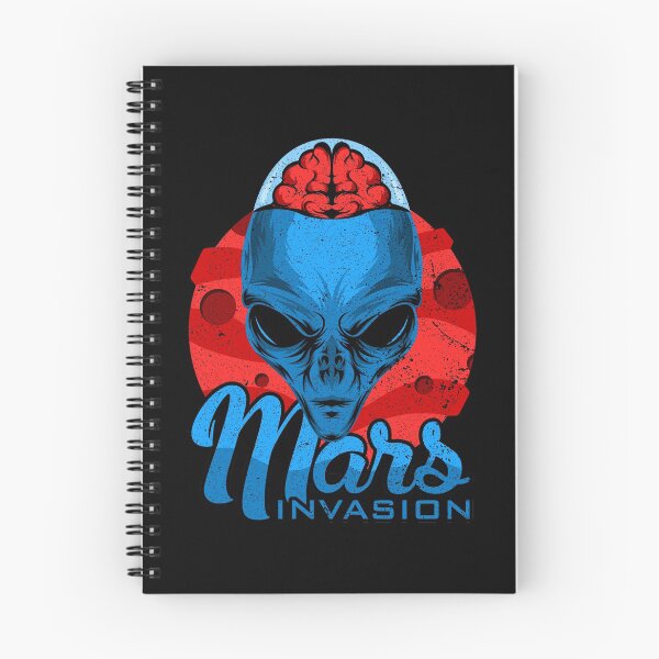 Item preview, Space Occupy Invasion Mars Red Planet Alien Brain Life Form Gift Skull designed and sold by TheAplus.