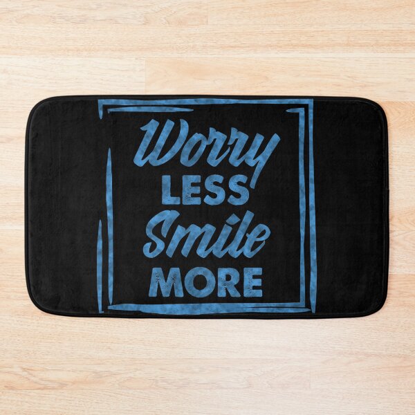 Item preview, Worry Less, Smile More success and motivational quote / Positive Quotes About Life / Carpe Diem designed and sold by Naumovski.