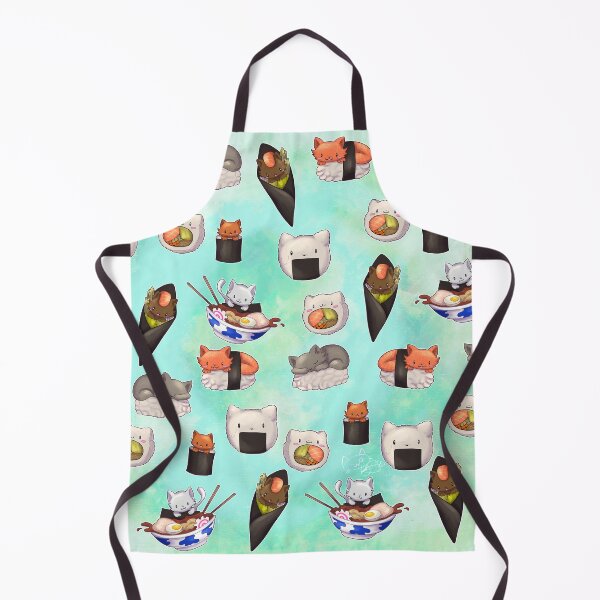 Item preview, Sushi kitty - teal designed and sold by Lyxy.