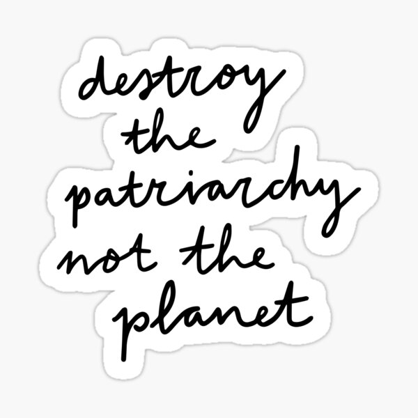 Item preview, Destroy The Patriarchy White designed and sold by Me And The Moon.