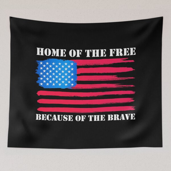 Item preview, Home Of The Free Because Of The Brave American Flag designed and sold by K. Scott  Teeters.