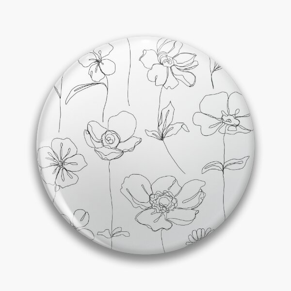 Item preview, Botanical floral illustration - Botanicals White designed and sold by TheColourStudy.