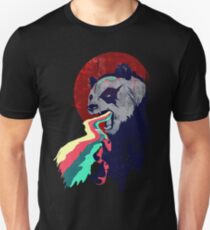Angry Rainbow Panda Unisex T-Shirt