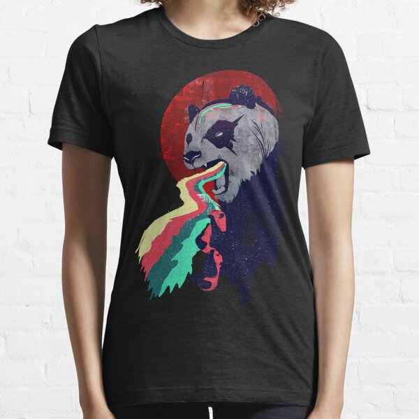 Angry Rainbow Panda Essential T-Shirt