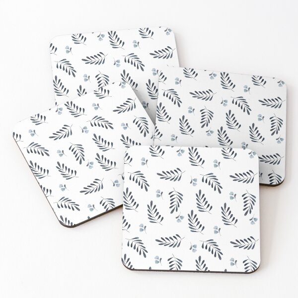 Item preview, blue leaves designed and sold by LorenaDuarte.