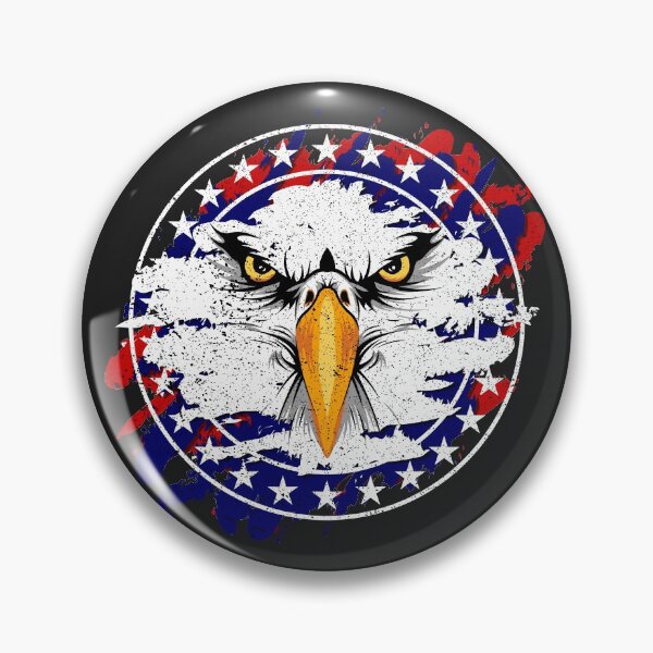 Item preview, American Eagle Face Beak USA US Patriot Proud Stars Stripes Flag Gift Bald designed and sold by TheAplus.