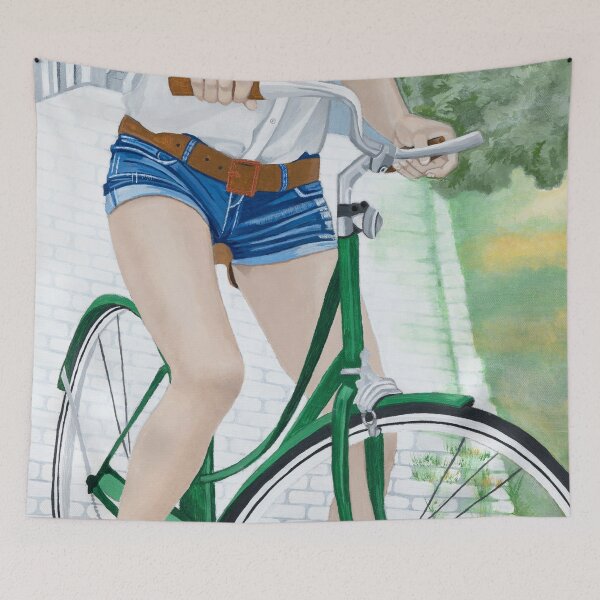 Artikelvorschau, Ich fahre mit meinem Fahrrad, um mit den Veränderungen zu rollen entworfen und verkauft von Lisamorseart.