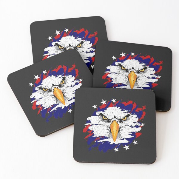 Item preview, American Eagle Face Beak Bird Prey USA US Patriot Proud Flag Gift Bald designed and sold by TheAplus.