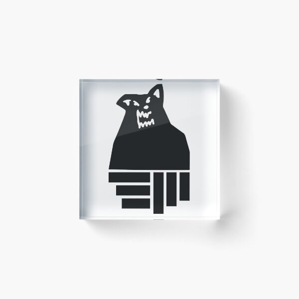 black wolf Acrylic Block