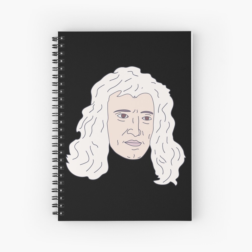 Cuaderno De Espiral Isaac Newton Científico Famoso Inventor Del Cálculo De Dewinnes 3505