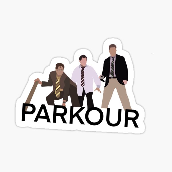 The Office: Parkour! Sticker