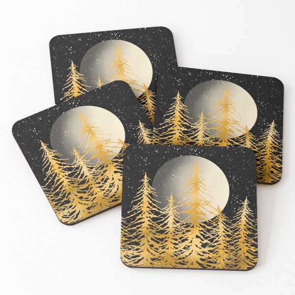 Item preview, Golden Forest Night designed and sold by DippyHippie.