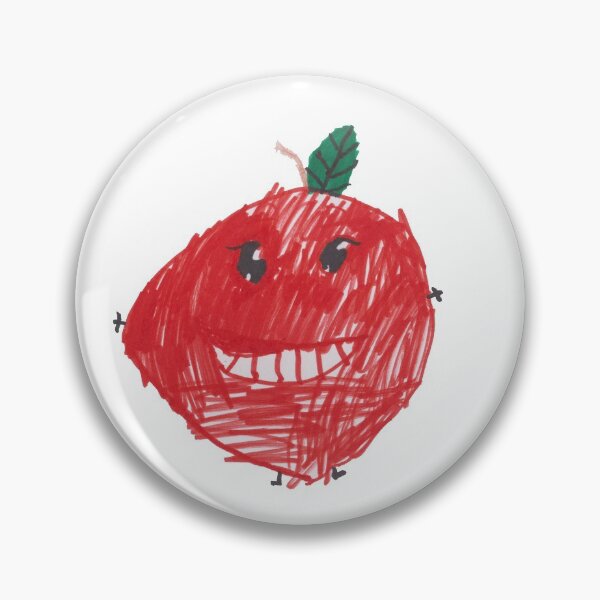 Item preview, Happy Red Apple Fruit Friend designed and sold by MomoArtFairy.