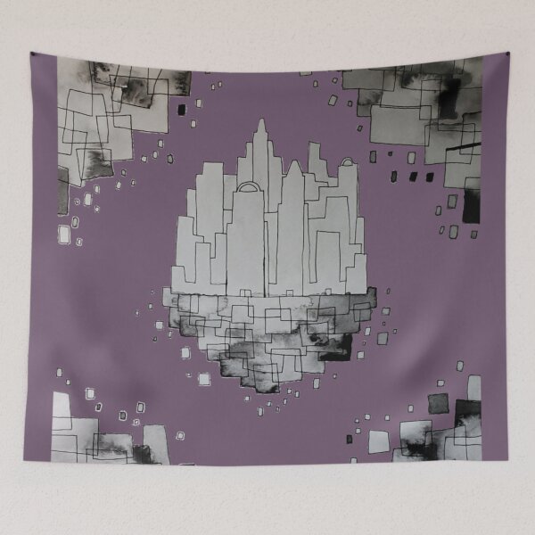 Item preview, Cubic city designed and sold by KTpaintings.