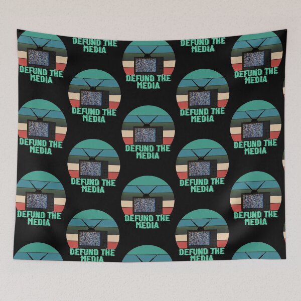 Item preview, Defund the media - vintage style designed and sold by SidTastic .