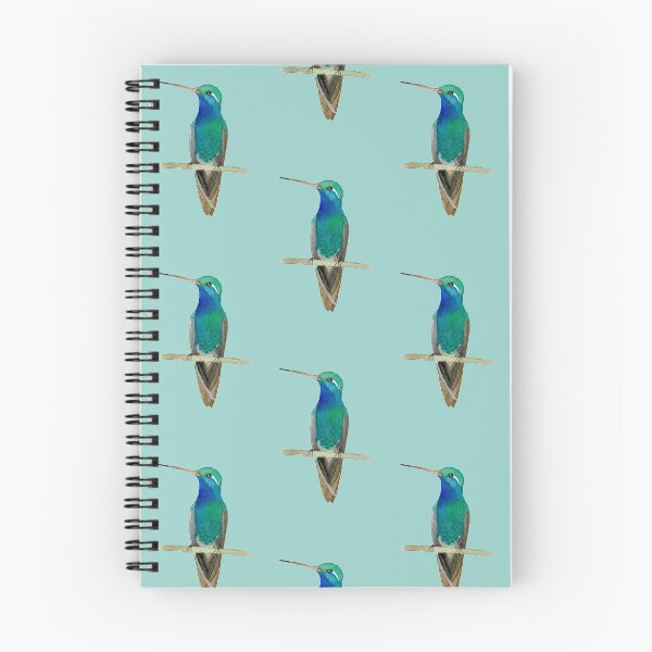 Item preview, Broad-billed Hummingbird on Light Aqua designed and sold by Christiane Dobbins.