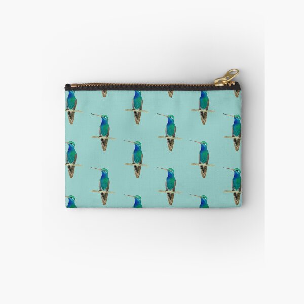 Item preview, Broad-billed Hummingbird on Light Aqua designed and sold by Christiane Dobbins.
