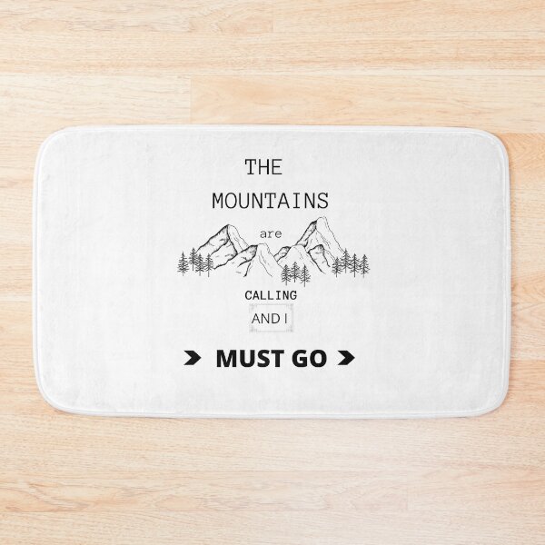 Item preview, the mountains are calling black & white designed and sold by edgarallesch.