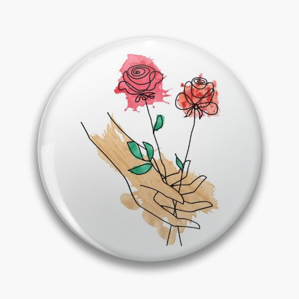 Item preview, Abstract hand holding flowers on a White background. decorating, interiors designed and sold by jayne0524.