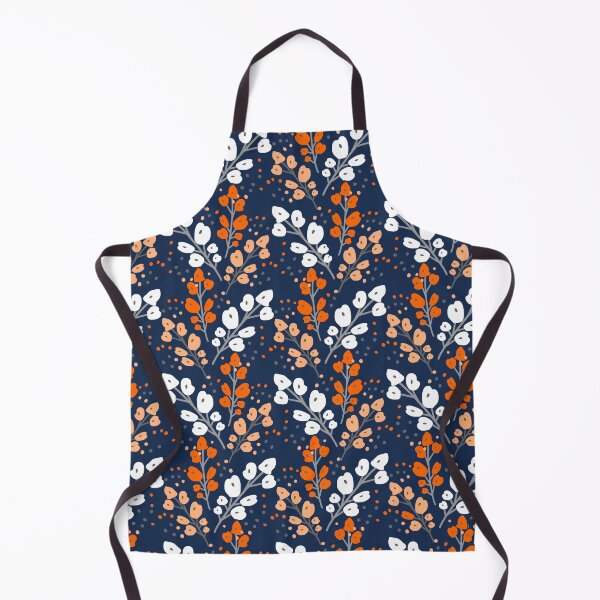 Item preview, Blossom, Flowers, Navy, Orange, Yellow, Floral Prints designed and sold by meggydesigns.