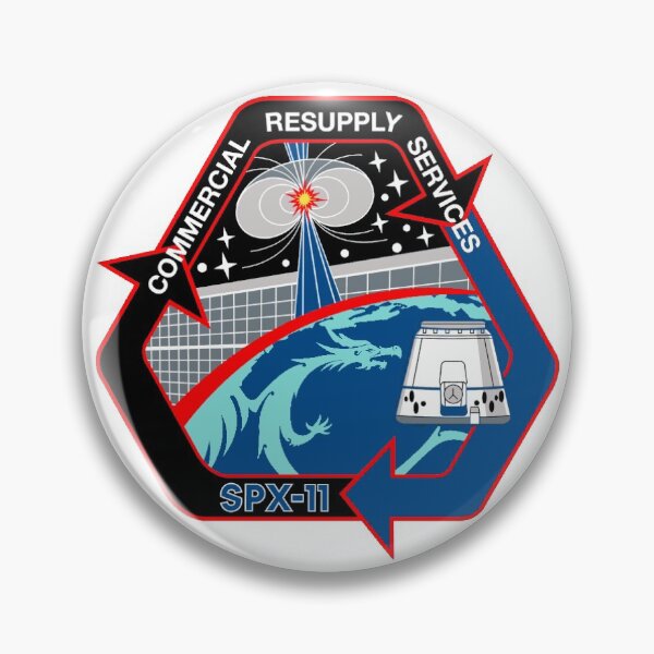 Item preview, NASA SpX-11 Mission Patch designed and sold by Nikki SpaceStuffPlus.
