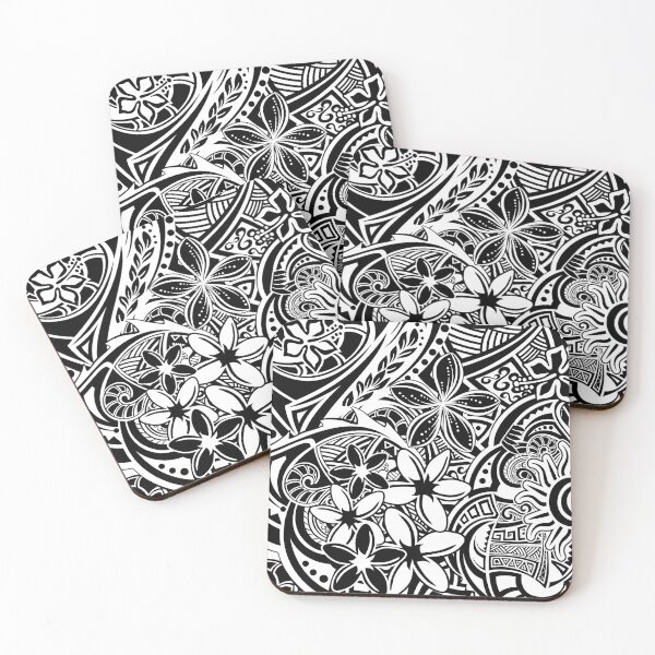 Item preview, Polynesian - Hawaiian Black And White Tribal Designs designed and sold by sunnthreads.