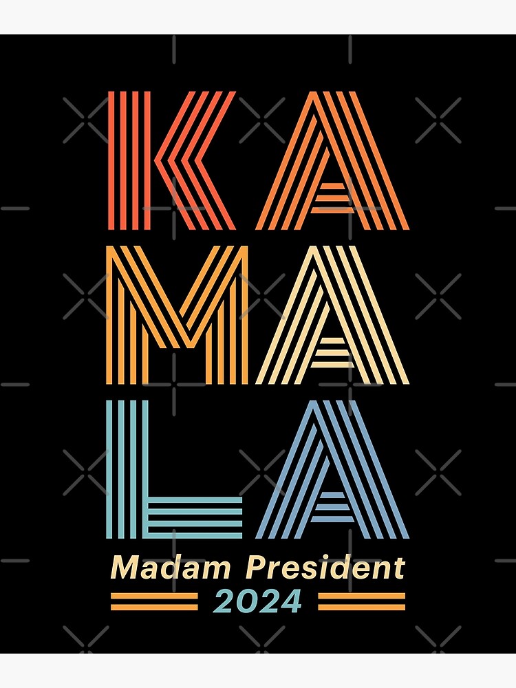 "Kamala Harris 2024 Madam President Retro" Poster for Sale by