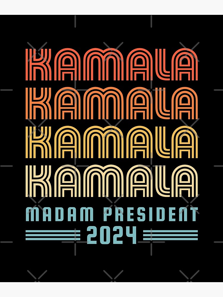 "Kamala Harris Madam President 2024 Vintage" Poster for Sale by